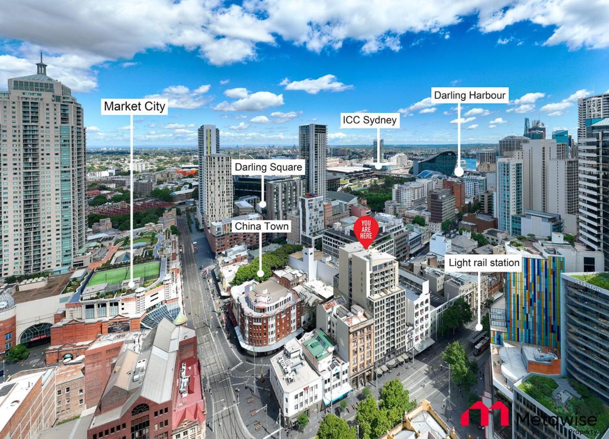 Metawise Sydney Cbd Haymarket Luxe 2Bed Penthouse Aqua المظهر الخارجي الصورة